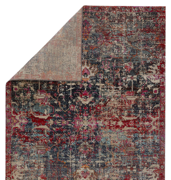 Jaipur Living Jaipur Living Fayette Turkish Medallion Polypropylene Runner Rug for Halls and Patios Dark Blue 7'6"X9'6" RUG149101