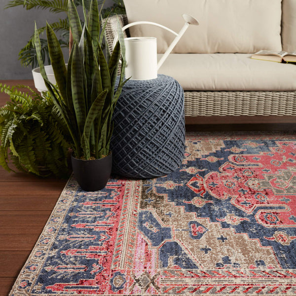 Jaipur Living Jaipur Living Cicero Tribal Medallion Runner Rug Indoor Outdoor Polypropylene Bold RUG149067