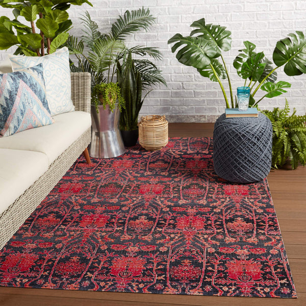 Jaipur Living Jaipur Living Trellis Polypropylene Runner Rug Vintage Damask Indoor Outdoor Patio RUG149062