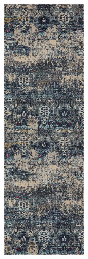 Jaipur Living Jaipur Living Genesee Damask Runner Rug Polypropylene Vintage Distressed Indoor Outdoor RUG149049