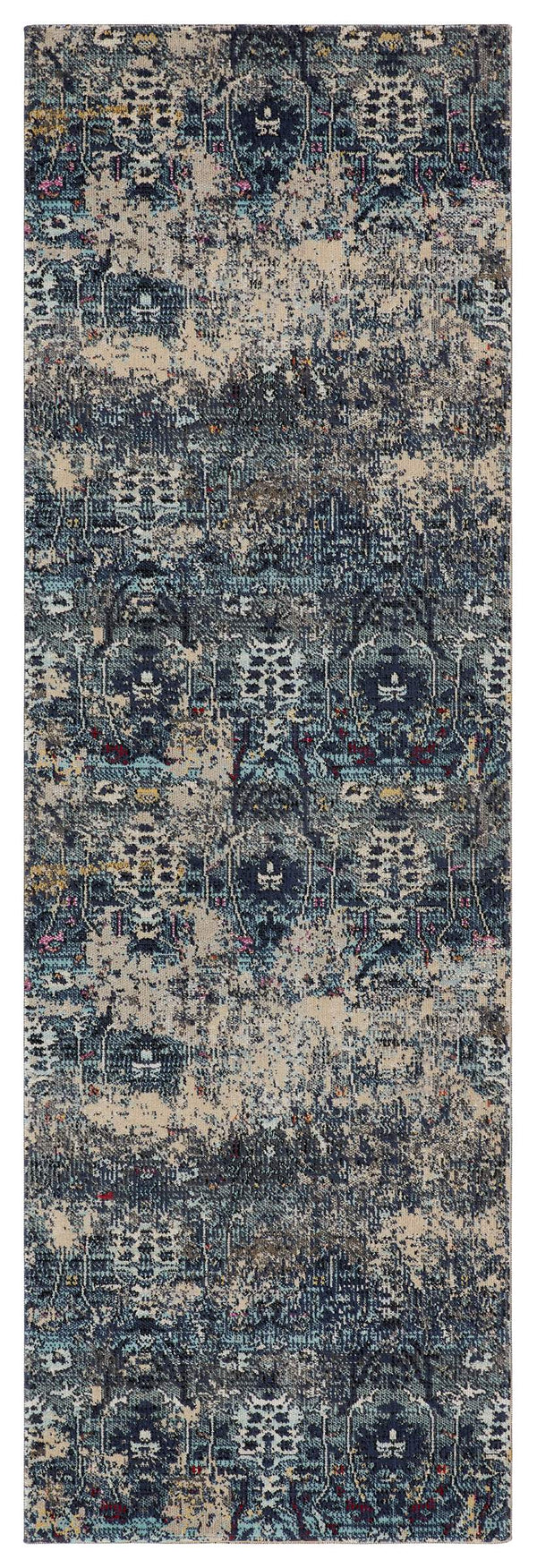 Jaipur Living Jaipur Living Genesee Damask Runner Rug Polypropylene Vintage Distressed Indoor Outdoor RUG149049