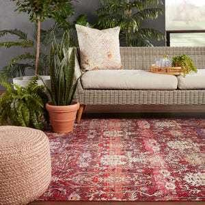 Jaipur Living Jaipur Living Genesee Polypropylene Trellis Area Rug Vintage Damask Patio Indoor RUG149041