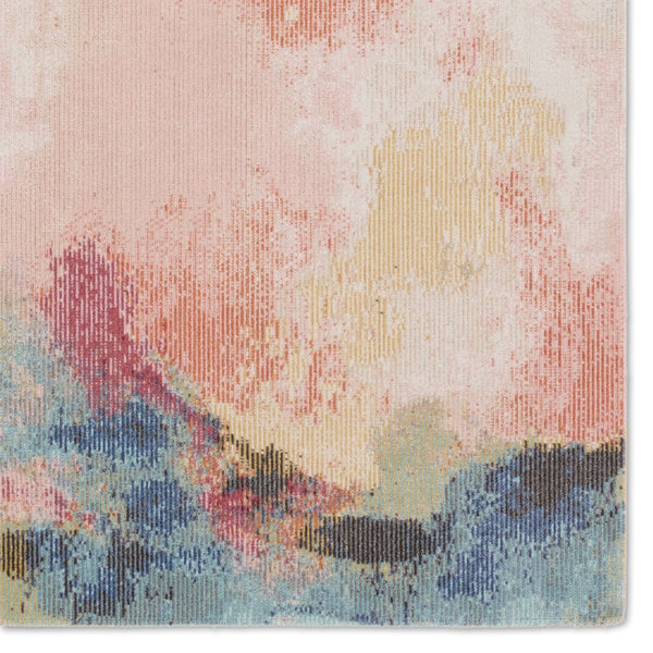Jaipur Living Polaris Meuse Modern Machine Made Outdoor Rug Pink 9'10"x14'