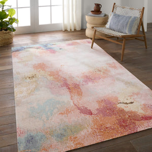 Jaipur Living Polaris Meuse Modern Machine Made Outdoor Rug Pink 9'10"x14'