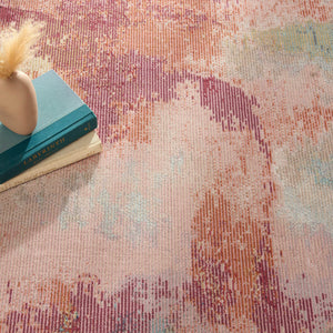 Jaipur Living Polaris Meuse Modern Machine Made Outdoor Rug Pink 9'10"x14'