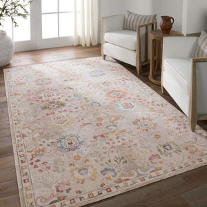 Jaipur Living Jaipur Living Hesperia Oushak Runner Rug Polypropylene Distressed Floral Indoor Outdoor 7'6"X9'6" RUG156870