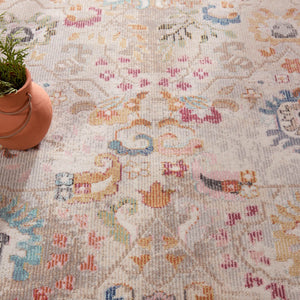 Jaipur Living Jaipur Living Hesperia Oushak Runner Rug Polypropylene Distressed Floral Indoor Outdoor 7'6"X9'6" RUG156870