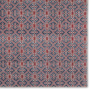 Jaipur Living Polaris Darlita POL52 Machine Made Powerloomed Outdoor Rug Red 7'6" x 9'6"