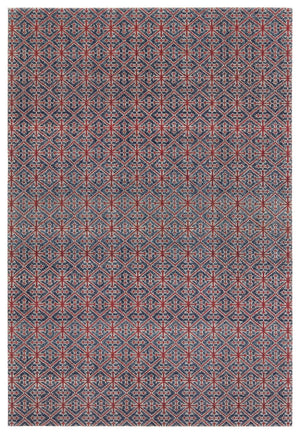 Jaipur Living Polaris Darlita Pol52 Powerloomed Machinemade 100% Polypropylene Geometric Trellis Outdoor Rug Red, Blue 100% Polypropylene Rug159183