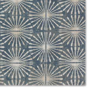 Jaipur Living Polaris Calvary POL53 Machine Made Powerloomed Outdoor Rug Blue 7'6" x 9'6"