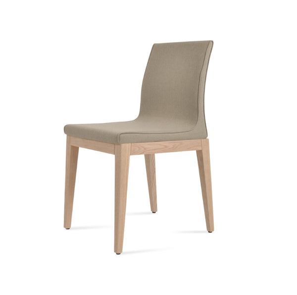 Soho Concept Polo Wood Dining Chair In Camira Era Fabric - Stylish Beige, Ash, Natural Finish With 10-year Guarantee! Ash,Natural,Beige  Soho-concept-dining-chair-05520