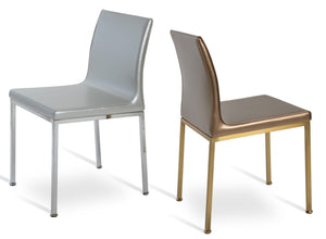 Soho Concept Polo Metal Dining Chair - Stylish Italian Design With Flexible Back, Chrome Finish & 10-year Guarantee Chrome,Brass,Gold,Silver  Soho-concept-dining-chair-05545
