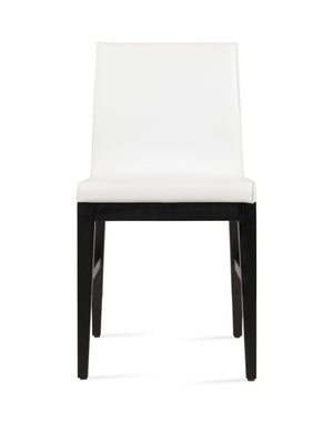 Soho Concept Polo Wood Dining Chair - Elegant Italian Design With Flexible Back, Camira Fabric, 10-year Warranty Ash,Black,White  Soho-concept-dining-chair-05539