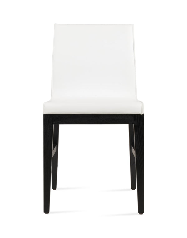 Soho Concept Polo Wood Dining Chair - Elegant Italian Design With Flexible Back, Camira Fabric, 10-year Warranty Ash,Black,White  Soho-concept-dining-chair-05539