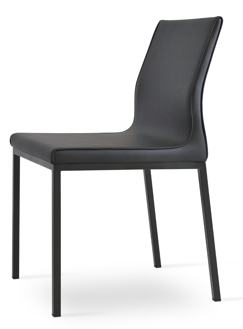 Soho Concept Polo Metal Dining Chair - Stylish Italian Design With Flexible Back, Chrome Finish & 10-year Guarantee Red  Soho-concept-dining-chair-05585