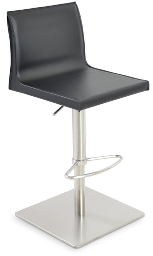 Soho Concept Polo Adjustable Barstools & Counterstools In Eco Bonded Leather - Stylish & Ergonomic Design! Black  Soho-concept-dining-chair-07118