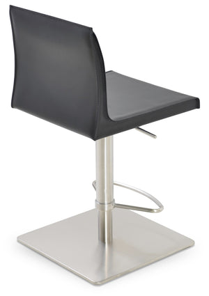 Soho Concept Polo Adjustable Barstools & Counterstools In Eco Bonded Leather - Stylish & Ergonomic Design! Black  Soho-concept-dining-chair-09708