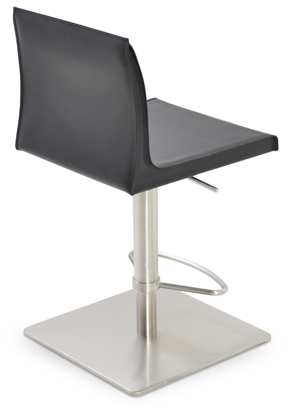 Soho Concept Polo Adjustable Barstools & Counterstools In Eco Bonded Leather - Stylish & Ergonomic Design! Black  Soho-concept-dining-chair-09708