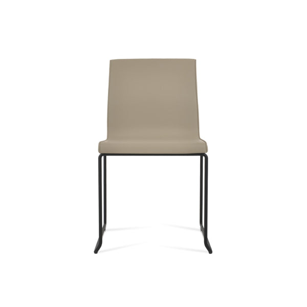 Soho Concept Polo Wire Stackable Dining Chair - Flexible Back, Brass & Beige, Durable Camira Era Fabric, 10 Year Guarantee Black  Soho-concept-dining-chair-05618