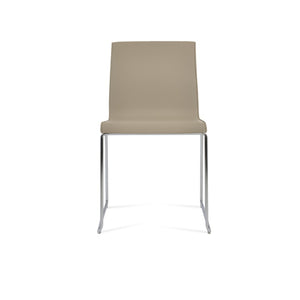 Soho Concept Polo Wire Stackable Dining Chair - Flexible Back, Brass & Beige, Durable Camira Era Fabric, 10 Year Guarantee Chrome  Soho-concept-dining-chair-05625