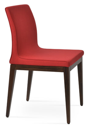 Soho Concept Polo Wood Dining Chair In Camira Era Fabric - Stylish Beige, Ash, Natural Finish With 10-year Guarantee! Walnut,Red  Soho-concept-dining-chair-05654