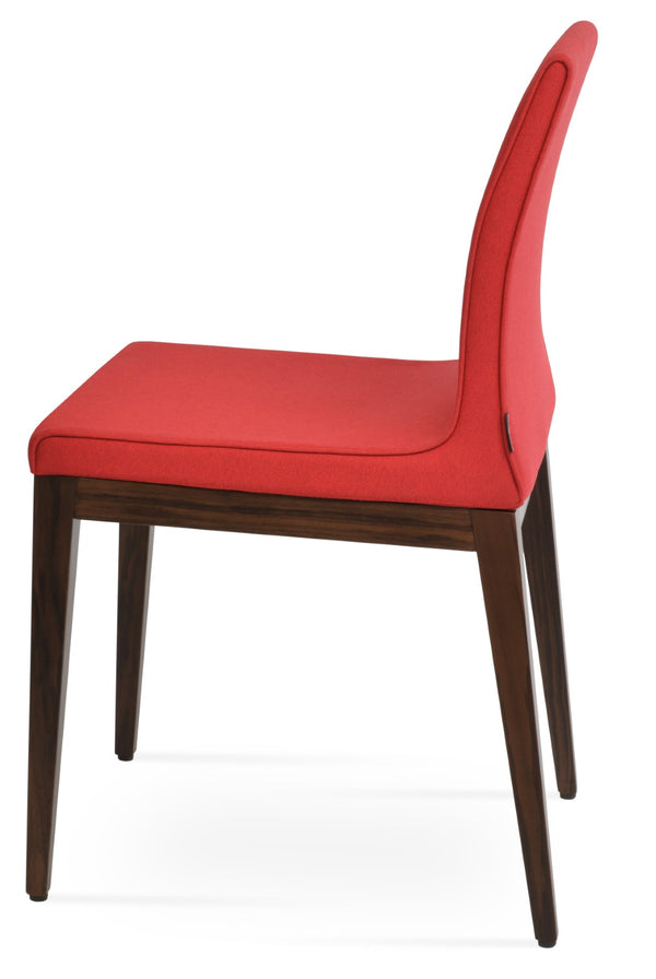 Soho Concept Polo Wood Dining Chair In Camira Era Fabric - Stylish Beige, Ash, Natural Finish With 10-year Guarantee! Walnut,Red  Soho-concept-dining-chair-05654