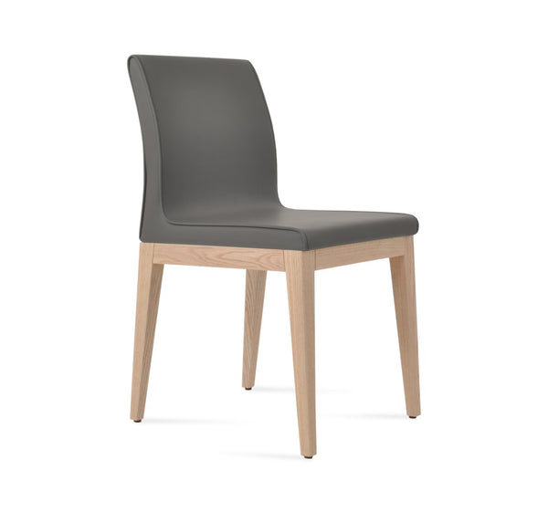 Soho Concept Polo Wood Dining Chair - Elegant Italian Design With Flexible Back, Camira Fabric, 10-year Warranty Ash,Natural,Grey  Soho-concept-dining-chair-05541