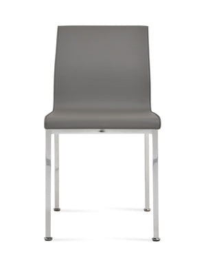 Soho Concept Polo Metal Dining Chair - Stylish Italian Design With Flexible Back, Chrome Finish & 10-year Guarantee Chrome,Grey  Soho-concept-dining-chair-05546