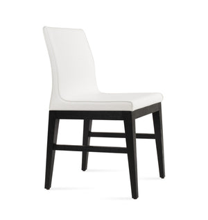 Soho Concept Polo Wood Dining Chair - Elegant Italian Design With Flexible Back, Camira Fabric, 10-year Warranty Ash,Black,White  Soho-concept-dining-chair-05537