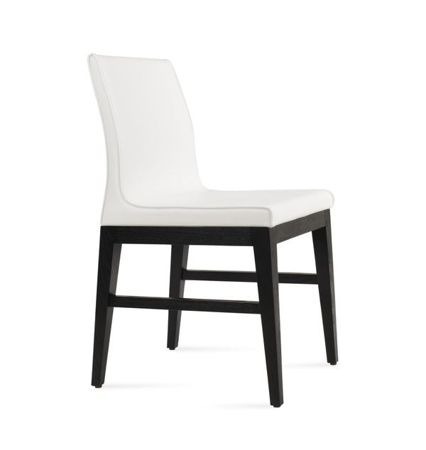 Soho Concept Polo Wood Dining Chair - Elegant Italian Design With Flexible Back, Camira Fabric, 10-year Warranty Ash,Black,White  Soho-concept-dining-chair-05537