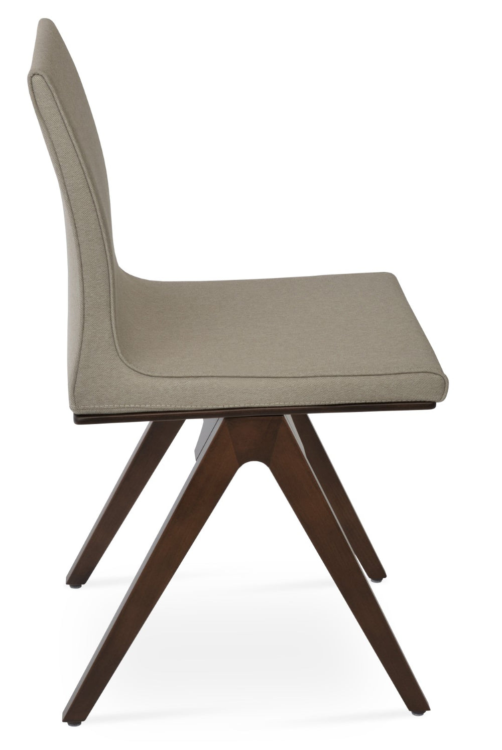 Soho Concept Polo Fino Wood Dining Chair With Camira Era Fabric - 10-year Guarantee, Elegant Walnut Finish Natural,Red  Soho-concept-dining-chair-05668