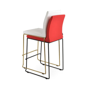 Soho Concept Polo Stackable Barstools & Counterstools – Modern Design, Durable Steel, 5-10 Year Guarantees! Black,Red  Soho-concept-dining-chair-09684