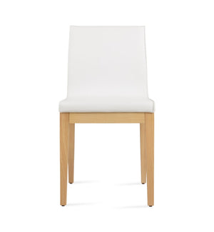 Soho Concept Polo Wood Dining Chair - Elegant Italian Design With Flexible Back, Camira Fabric, 10-year Warranty Ash,Natural,White  Soho-concept-dining-chair-05657