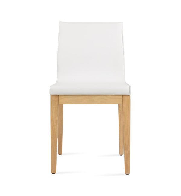 Soho Concept Polo Wood Dining Chair - Elegant Italian Design With Flexible Back, Camira Fabric, 10-year Warranty Ash,Natural,White  Soho-concept-dining-chair-05657