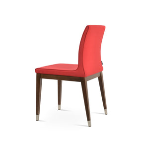 Soho Concept Polo Wood Dining Chair In Camira Era Fabric - Stylish Beige, Ash, Natural Finish With 10-year Guarantee! Walnut,Chrome,Red  Soho-concept-dining-chair-05641
