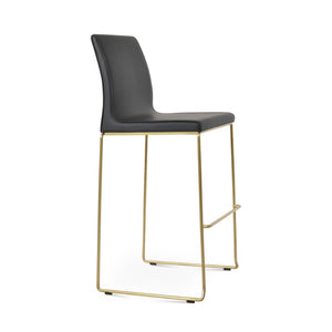 Soho Concept Polo Stackable Barstools & Counterstools – Modern Design, Durable Steel, 5-10 Year Guarantees! Brass,Black  Soho-concept-dining-chair-07110