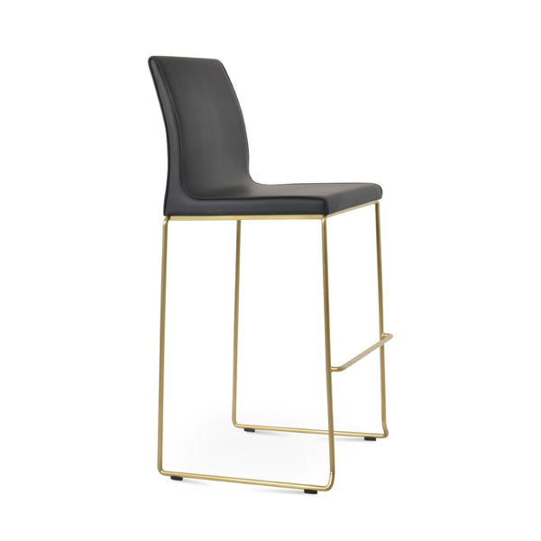 Soho Concept Polo Stackable Barstools & Counterstools – Modern Design, Durable Steel, 5-10 Year Guarantees! Brass,Black  Soho-concept-dining-chair-07110