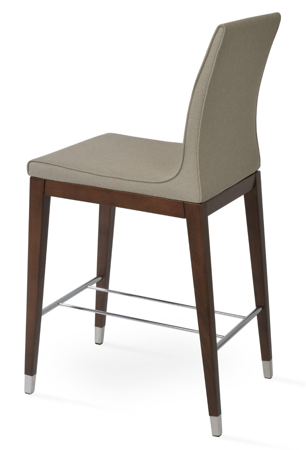 Soho Concept Polo Wood Barstools & Counterstools – Elegant Upholstery, Solid Walnut Base, 10-year Guarantee! Silver,Gold  Soho-concept-dining-chair-09717