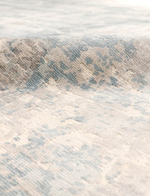 Pasargad Beverly Collection Hand-loomed Silk Rug - Modern Elegance With Abstract Tan Design   Pop-8010 6x9