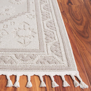 Safavieh Paros Ivory Medallion Area Rug Power Loomed Polypropylene for Living or Dining Rooms 8' x 10' POS104A-8