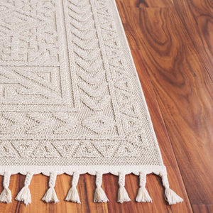 Safavieh Paros Ivory Geometric Area Rug Power Loomed Turkish Polypropylene for Living Rooms 8' x 10' POS110A-8