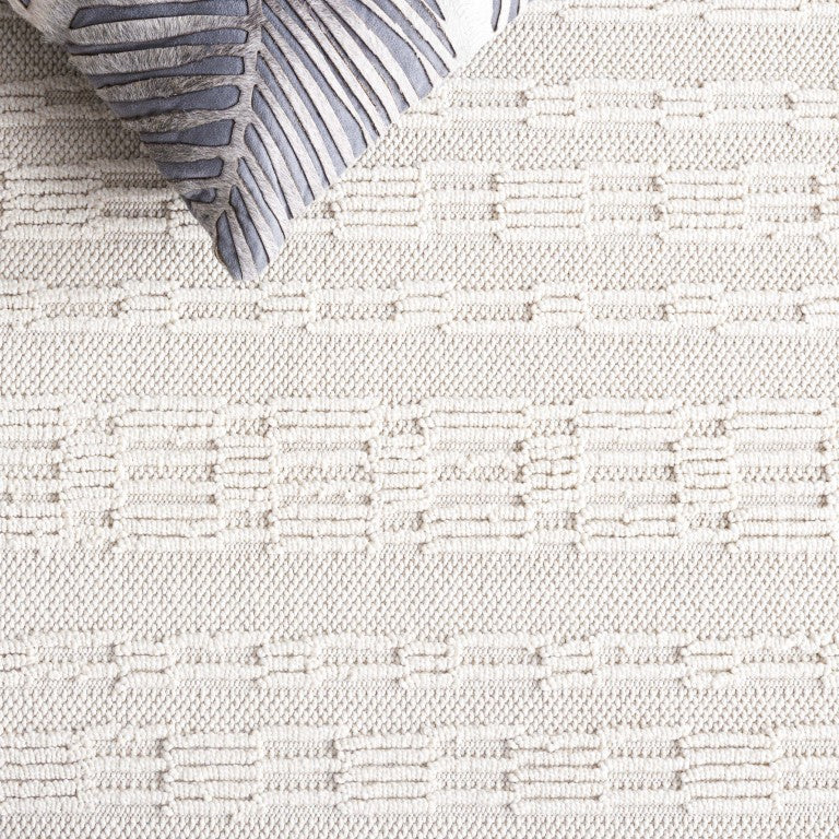 Safavieh Paros Geometric Ivory Polypropylene Runner Rug for Hallways and Entryways 2'-3" x 8'-0" POS112A-28