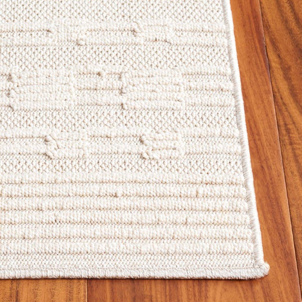 Safavieh Paros Geometric Ivory Polypropylene Runner Rug for Hallways and Entryways 5'-3" x 7'-6" POS112A-5