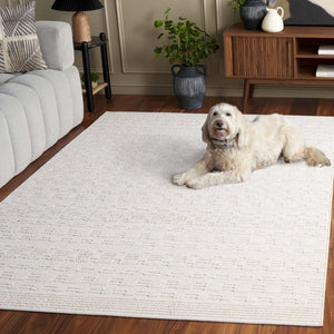 Safavieh Paros Geometric Ivory Polypropylene Runner Rug for Hallways and Entryways 5'-3" x 7'-6" POS112A-5