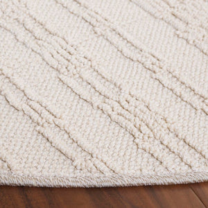 Safavieh Paros Geometric Ivory Polypropylene Runner Rug for Hallways and Entryways 6'-7" x 6'-7" - Round POS112A-7R