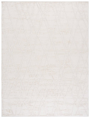 Safavieh Paros Ivory Geometric Runner Power Loomed Polypropylene Rug for Modern Hallways 9'-0" x 12'-0" POS114A-9