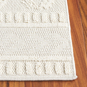 Safavieh Paros Ivory Geometric Runner Rug Power Loomed Polypropylene for Hallways and Entryways Off-White 4'-0" x 6'-0" POS116A-4
