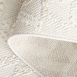 Safavieh Paros Solid Ivory Polypropylene Area Rug Low Pile Neutral Foundation for Any Room POS116A-6