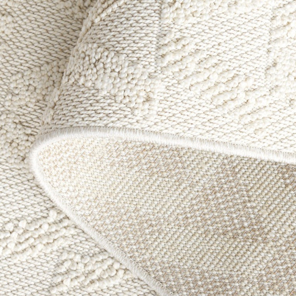 Safavieh Paros Solid Ivory Polypropylene Area Rug Low Pile Neutral Foundation for Any Room POS116A-6