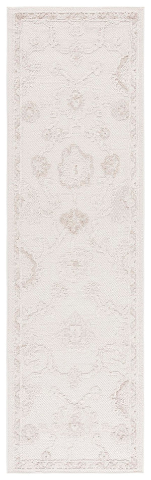 Safavieh Paros Ivory Oriental Hallway Runner Power Loomed Polypropylene Low Pile Turkish Rug 2'-3" x 8'-0" POS118A-28